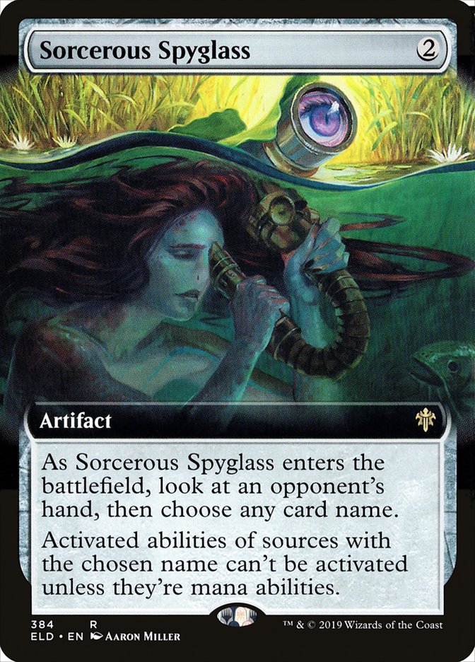 Sorcerous Spyglass (Extended Art) [Throne of Eldraine] | Cracking-Singles