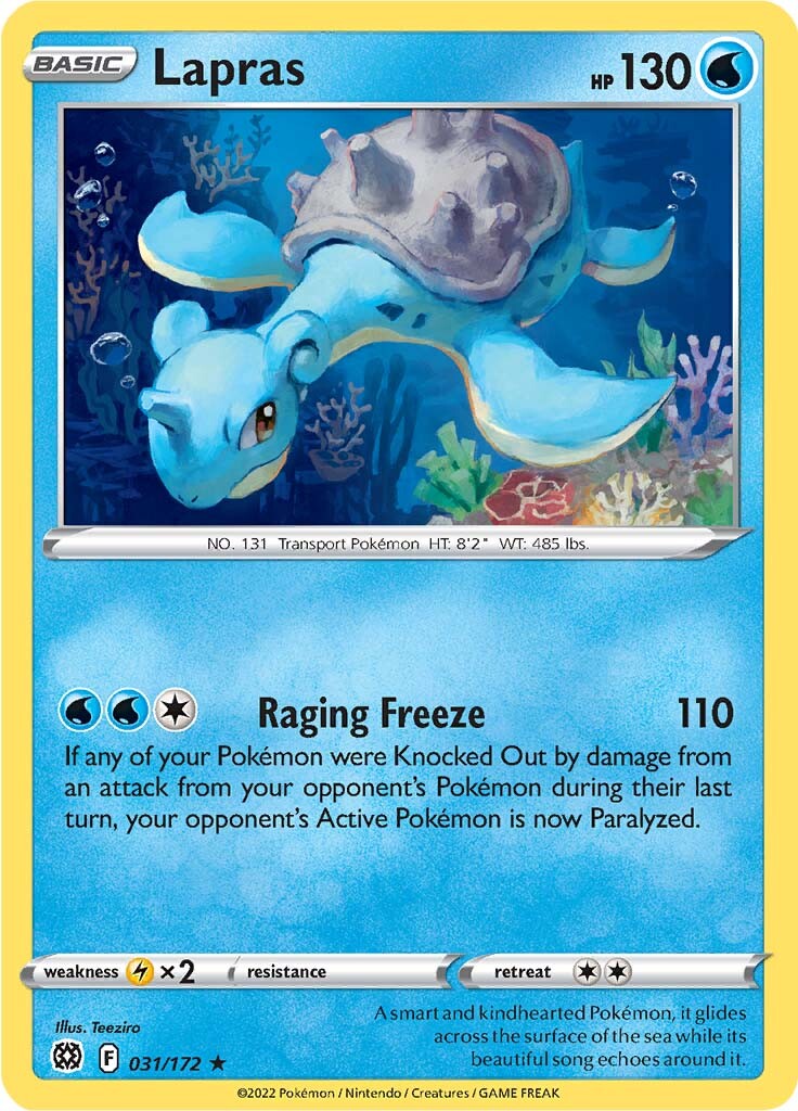 Lapras (031/172) [Sword & Shield: Brilliant Stars] | Cracking-Singles