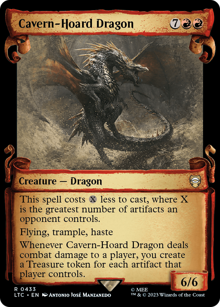 Cavern-Hoard Dragon [The Lord of the Rings: Tales of Middle-Earth Commander Showcase Scrolls] | Cracking-Singles