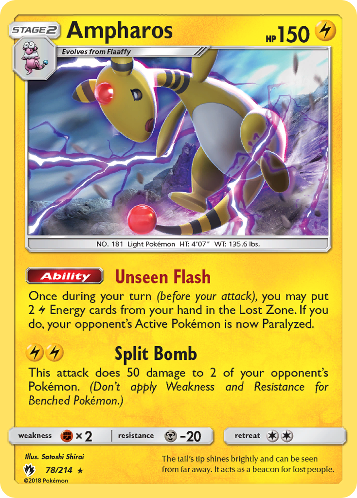 Ampharos (78/214) [Sun & Moon: Lost Thunder] | Cracking-Singles