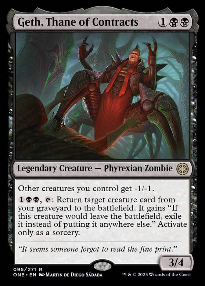 Geth, Thane of Contracts [Phyrexia: All Will Be One] | Cracking-Singles