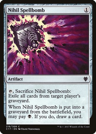 Nihil Spellbomb [Commander 2017] | Cracking-Singles