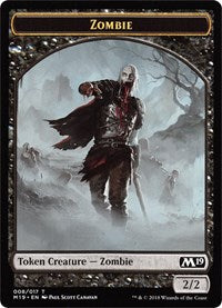 Zombie // Thopter Double-sided Token (Game Night) [Core Set 2019 Tokens] | Cracking-Singles