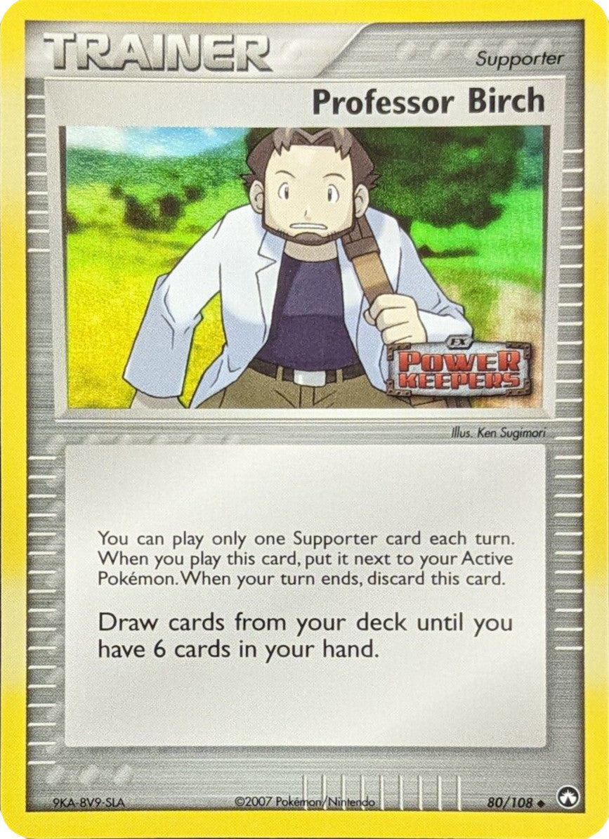 Professor Birch (80/108) (Stamped) [EX: Power Keepers] | Cracking-Singles