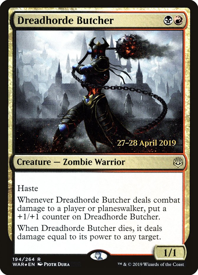 Dreadhorde Butcher  [War of the Spark Prerelease Promos] | Cracking-Singles