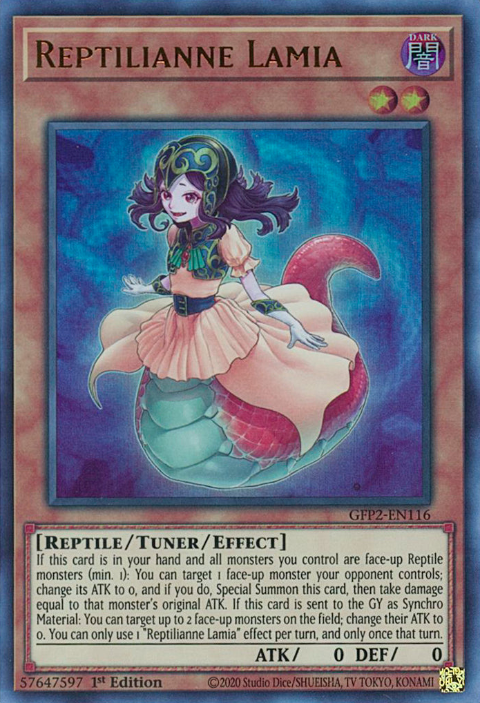 Reptilianne Lamia [GFP2-EN116] Ultra Rare | Cracking-Singles