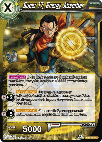 Super 17, Energy Absorber (EB1-039) [Battle Evolution Booster] | Cracking-Singles