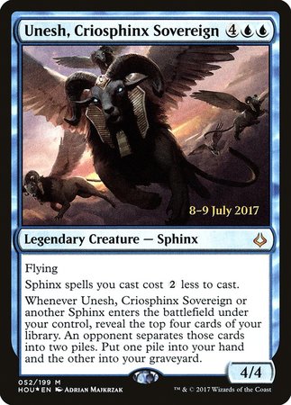 Unesh, Criosphinx Sovereign [Hour of Devastation Promos] | Cracking-Singles