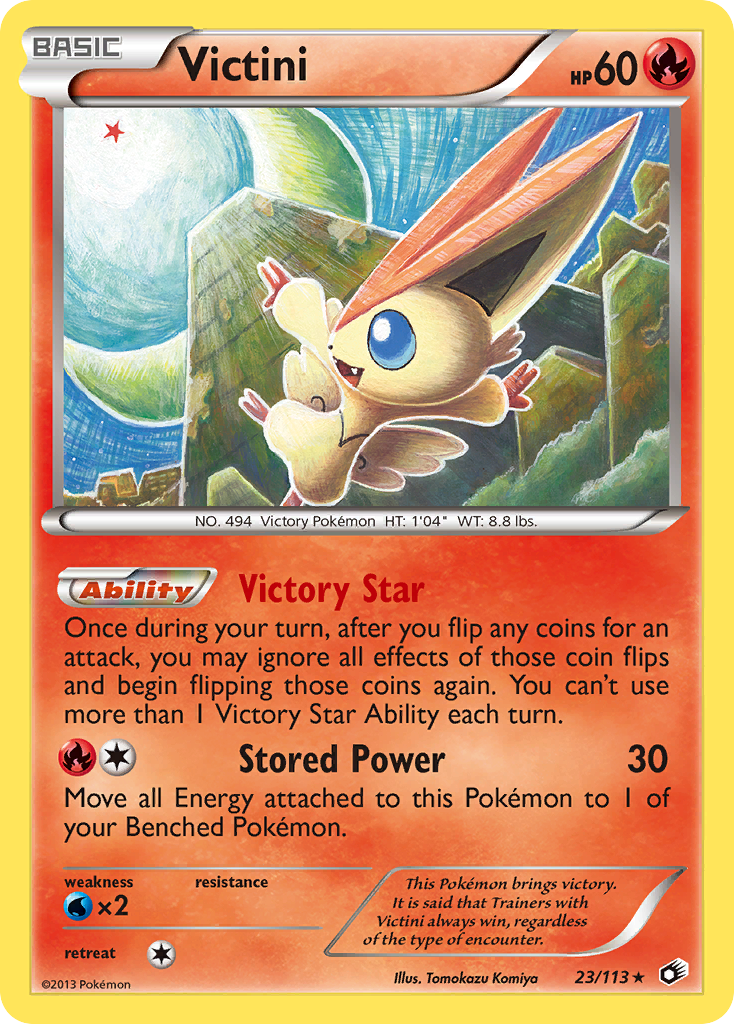 Victini (23/113) (Theme Deck Exclusive) [Black & White: Legendary Treasures] | Cracking-Singles