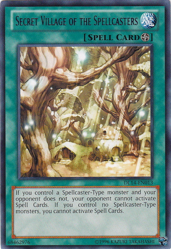 Secret Village of the Spellcasters (Blue) [DL14-EN013] Rare | Cracking-Singles