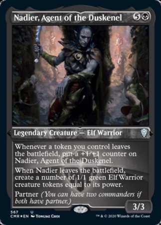 Nadier, Agent of the Duskenel (Foil Etched) [Commander Legends] | Cracking-Singles