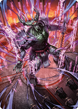 Hidetsugu, Devouring Chaos Art Card [Kamigawa: Neon Dynasty Art Series] | Cracking-Singles