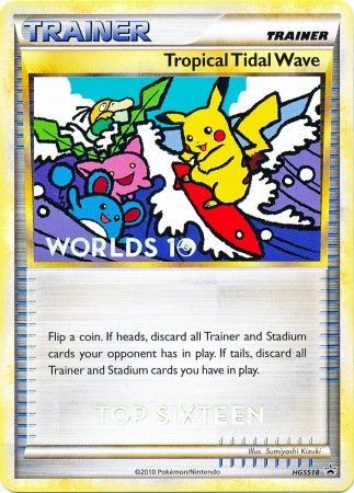 Tropical Tidal Wave (HGSS18) (Top 16) [HeartGold & SoulSilver: Black Star Promos] | Cracking-Singles