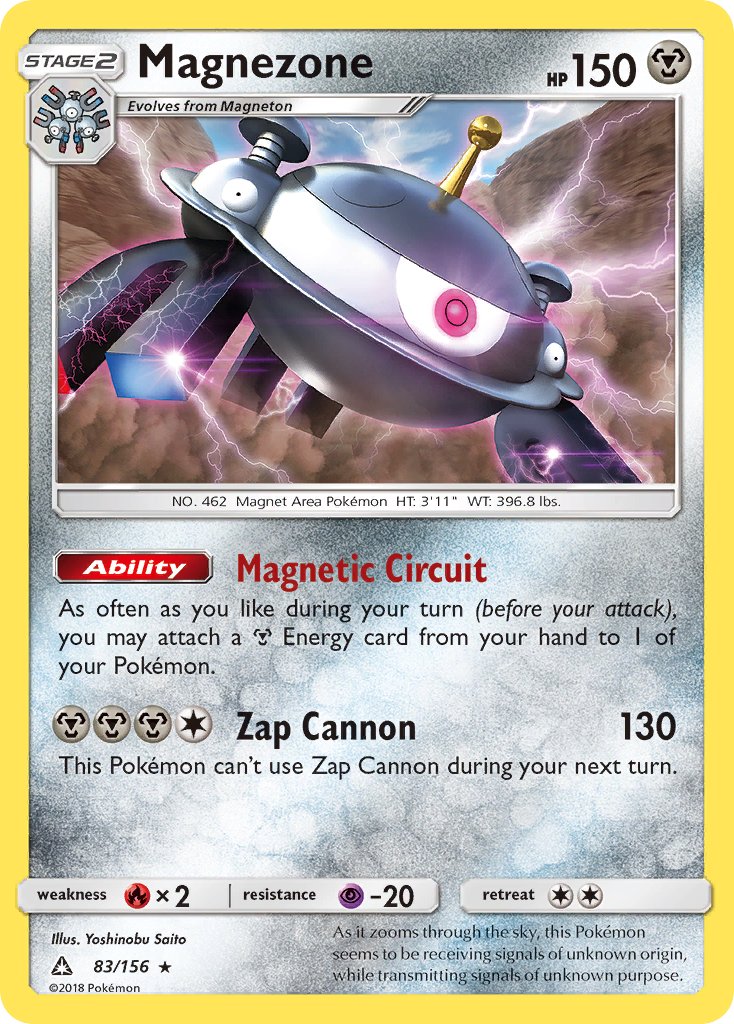 Magnezone (83/156) (Prerelease Kit Exclusive) (Theme Deck Exclusive) [Sun & Moon: Ultra Prism] | Cracking-Singles