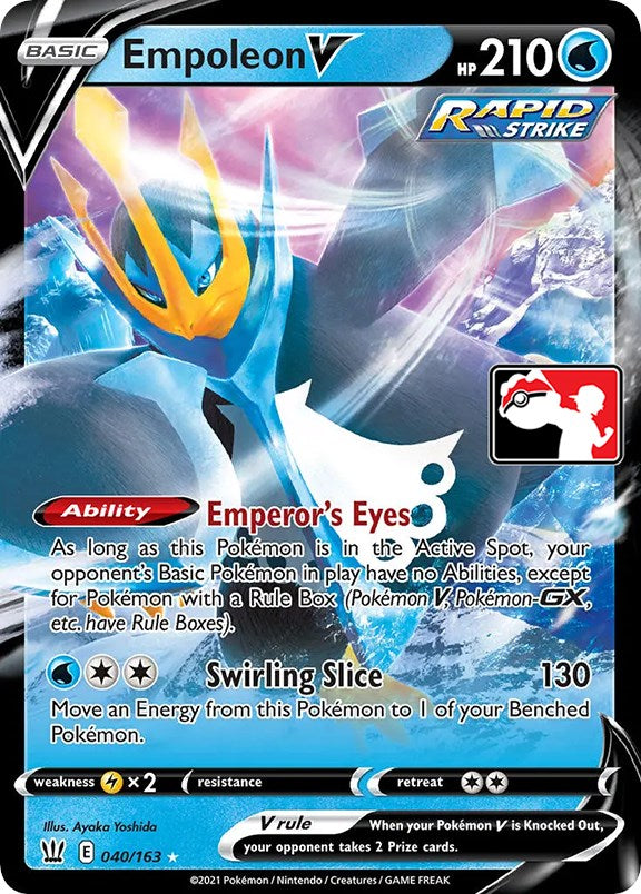 Empoleon V (040/163) [Prize Pack Series One] | Cracking-Singles