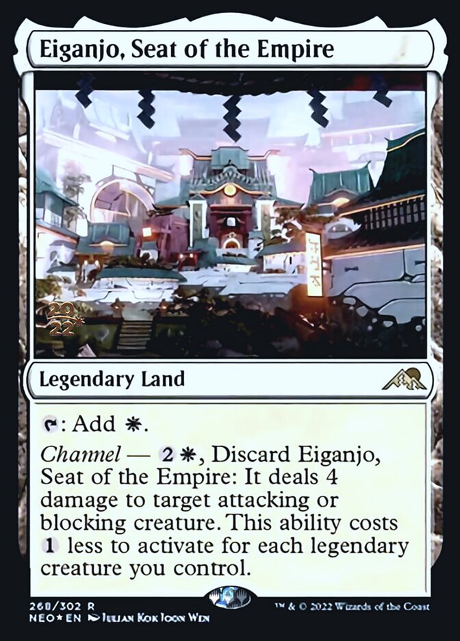 Eiganjo, Seat of the Empire [Kamigawa: Neon Dynasty Prerelease Promos] | Cracking-Singles