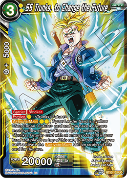 SS Trunks, to Change the Future (Uncommon) [BT13-102] | Cracking-Singles