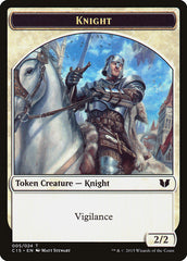 Gold // Knight (005) Double-Sided Token [Commander 2015 Tokens] | Cracking-Singles