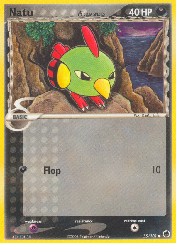 Natu (55/101) (Delta Species) [EX: Dragon Frontiers] | Cracking-Singles