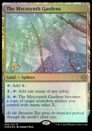 The Mycosynth Gardens [Phyrexia: All Will Be One Prerelease Promos] | Cracking-Singles