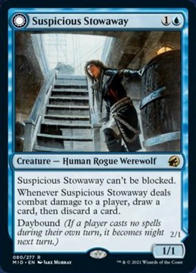 Suspicious Stowaway // Seafaring Werewolf [Innistrad: Midnight Hunt] | Cracking-Singles