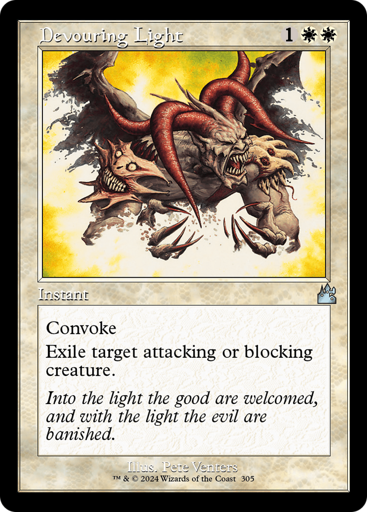 Devouring Light (Retro Frame) [Ravnica Remastered] | Cracking-Singles