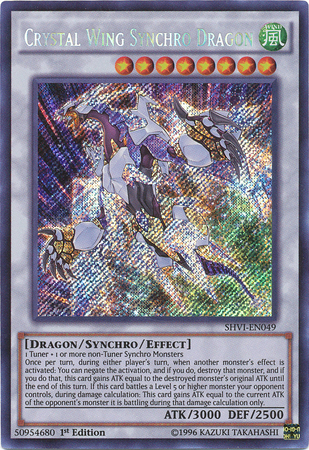 Crystal Wing Synchro Dragon [SHVI-EN049] Secret Rare | Cracking-Singles