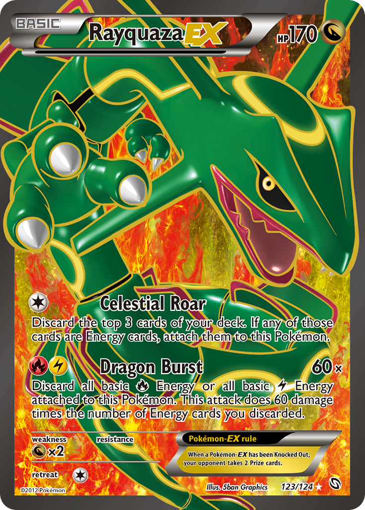 Rayquaza EX (123/124) [Black & White: Dragons Exalted] | Cracking-Singles