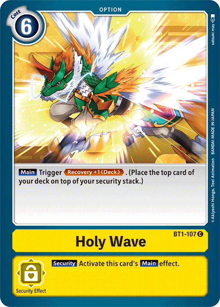 Holy Wave [BT1-107] [Release Special Booster Ver.1.5] | Cracking-Singles