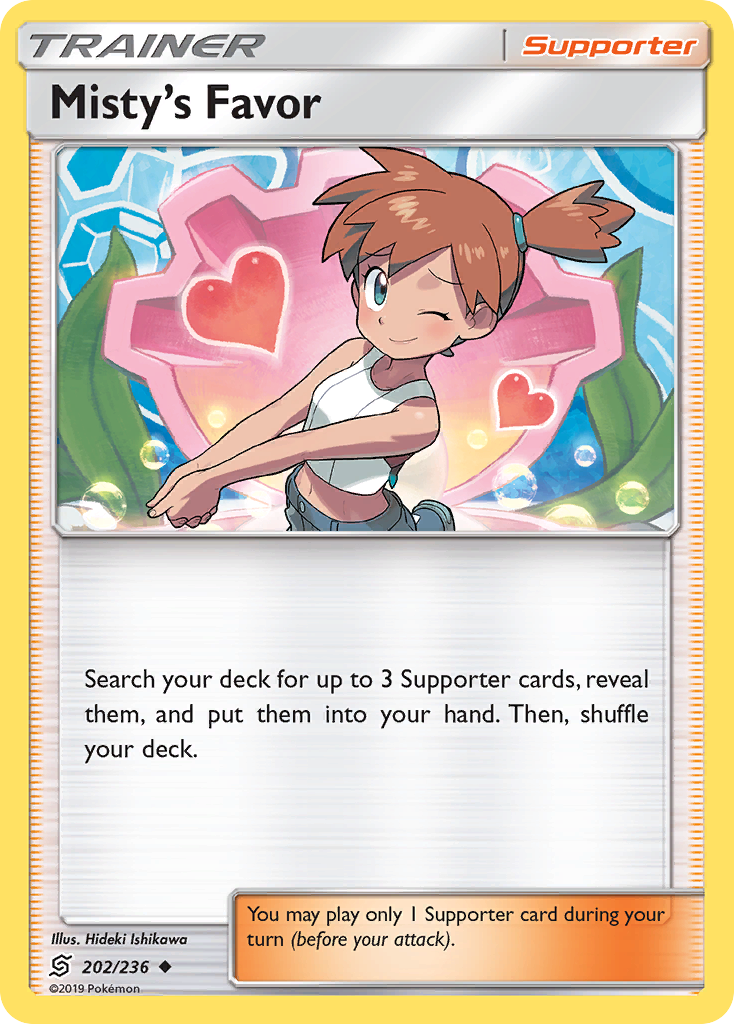 Misty's Favor (202/236) [Sun & Moon: Unified Minds] | Cracking-Singles