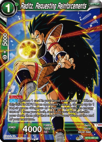 Raditz, Requesting Reinforcements [BT15-065] | Cracking-Singles