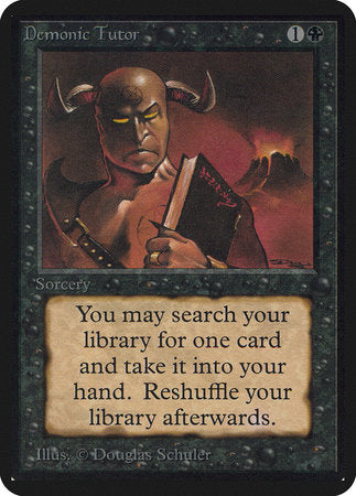 Demonic Tutor [Limited Edition Alpha] | Cracking-Singles