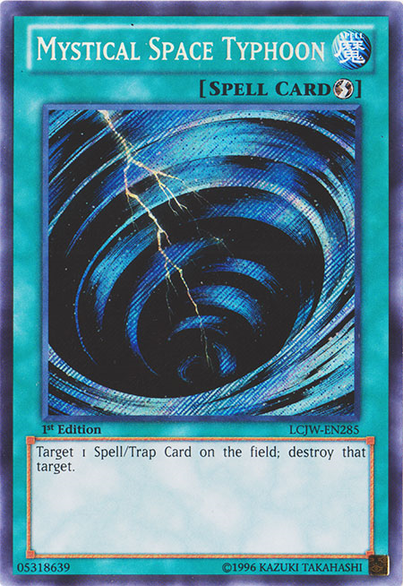 Mystical Space Typhoon [LCJW-EN285] Secret Rare | Cracking-Singles