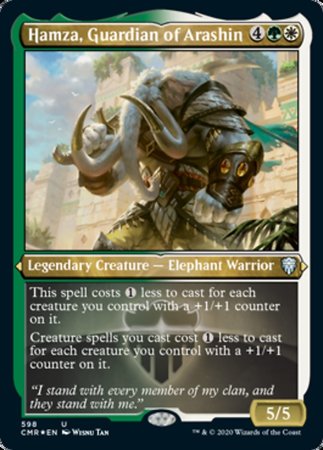 Hamza, Guardian of Arashin (Foil Etched) [Commander Legends] | Cracking-Singles