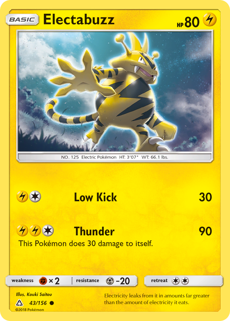 Electabuzz (43/156) [Sun & Moon: Ultra Prism] | Cracking-Singles