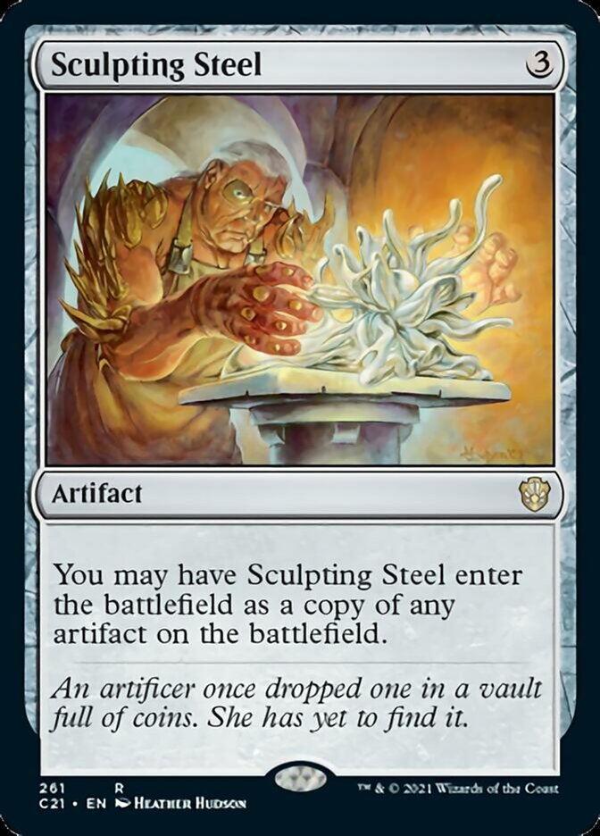 Sculpting Steel [Commander 2021] | Cracking-Singles