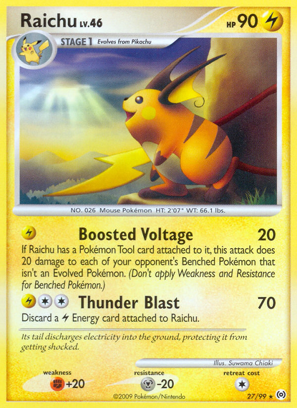 Raichu (27/99) [Platinum: Arceus] | Cracking-Singles