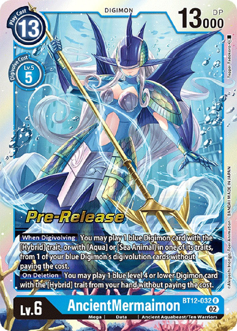 AncientMermaimon [BT12-032] [Across Time Pre-Release Cards] | Cracking-Singles