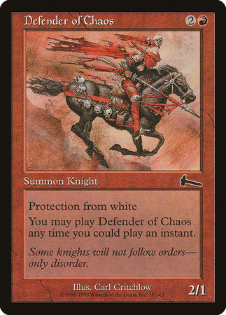 Defender of Chaos [Urza's Legacy] | Cracking-Singles