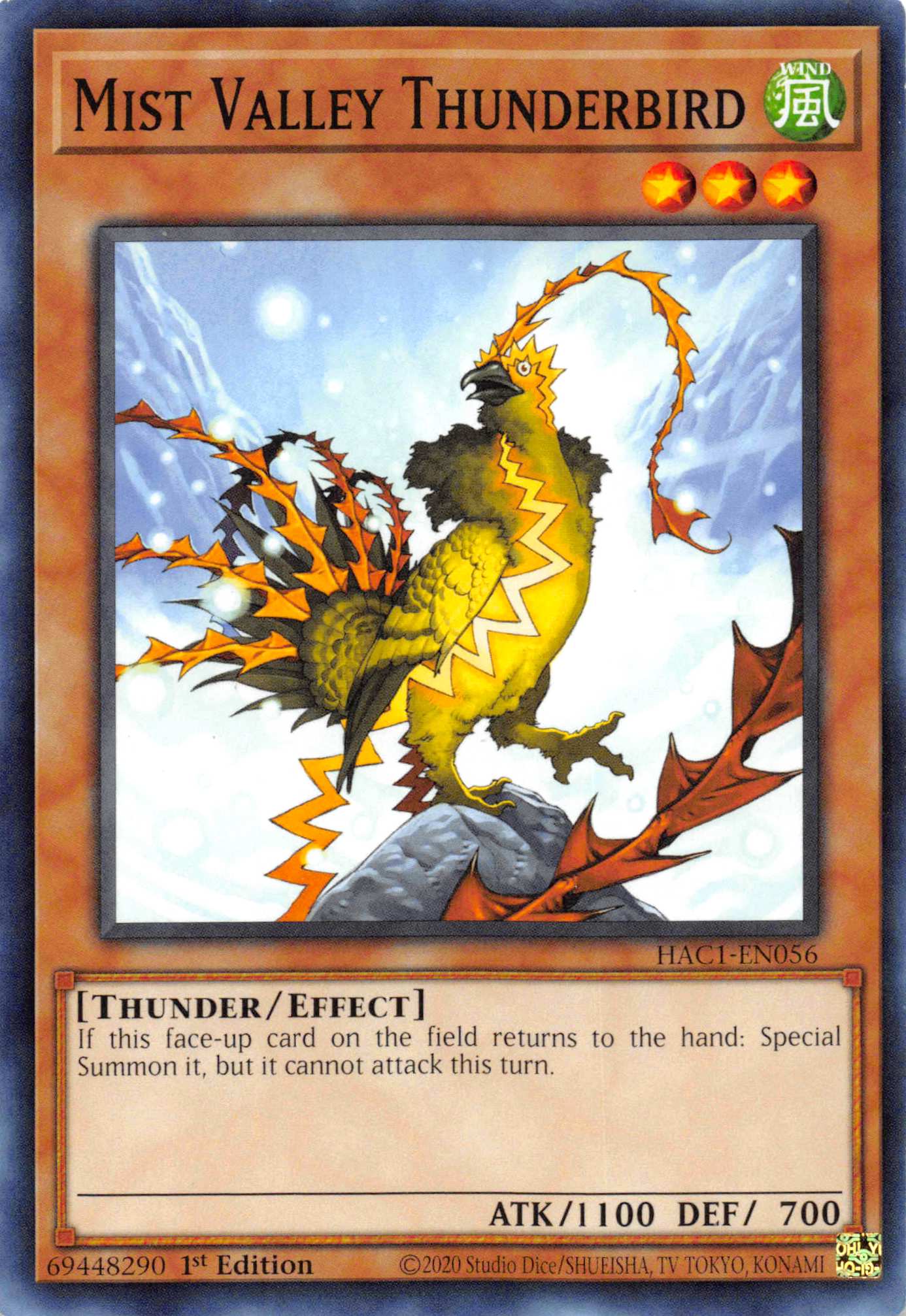 Mist Valley Thunderbird [HAC1-EN056] Common | Cracking-Singles