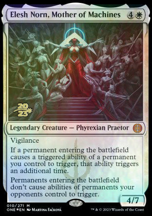 Elesh Norn, Mother of Machines [Phyrexia: All Will Be One Prerelease Promos] | Cracking-Singles