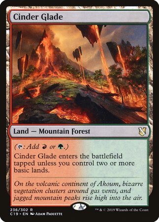 Cinder Glade [Commander 2019] | Cracking-Singles