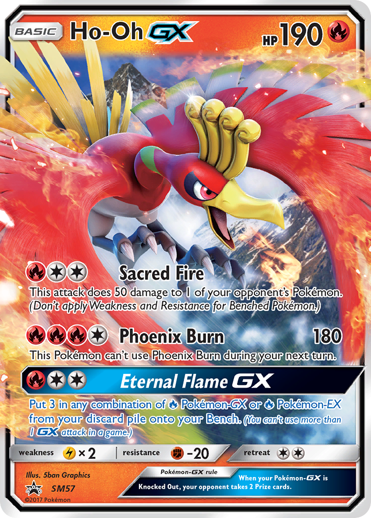 Ho-Oh GX (SM57) [Sun & Moon: Black Star Promos] | Cracking-Singles