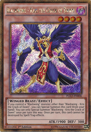 Blackwing - Kris the Crack of Dawn [PGL2-EN006] Gold Secret Rare | Cracking-Singles