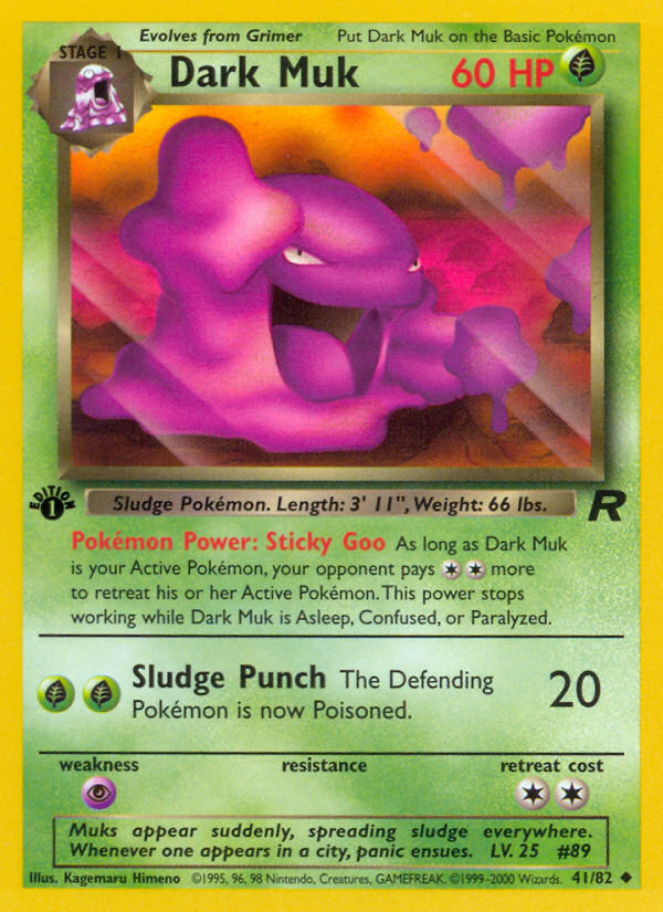 Dark Muk (41/82) [Team Rocket 1st Edition] | Cracking-Singles