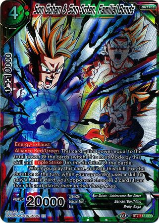 Son Gohan & Son Goten, Familial Bonds (SPR) [BT7-113] | Cracking-Singles