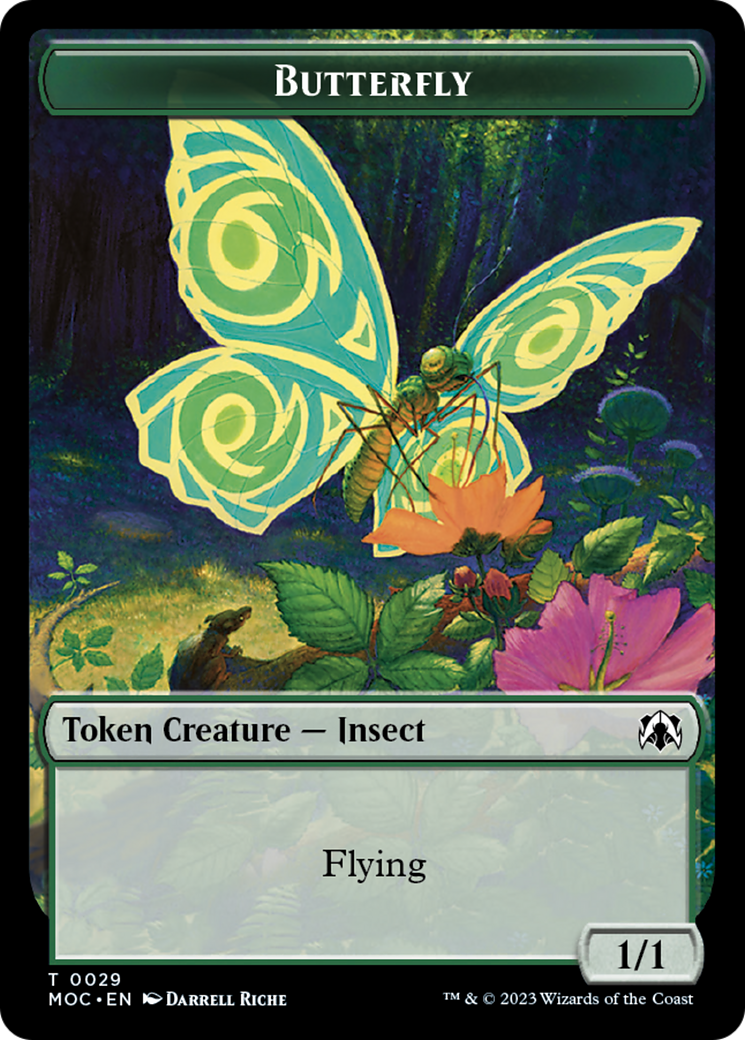 Butterfly // City's Blessing Double-Sided Token [March of the Machine Commander Tokens] | Cracking-Singles