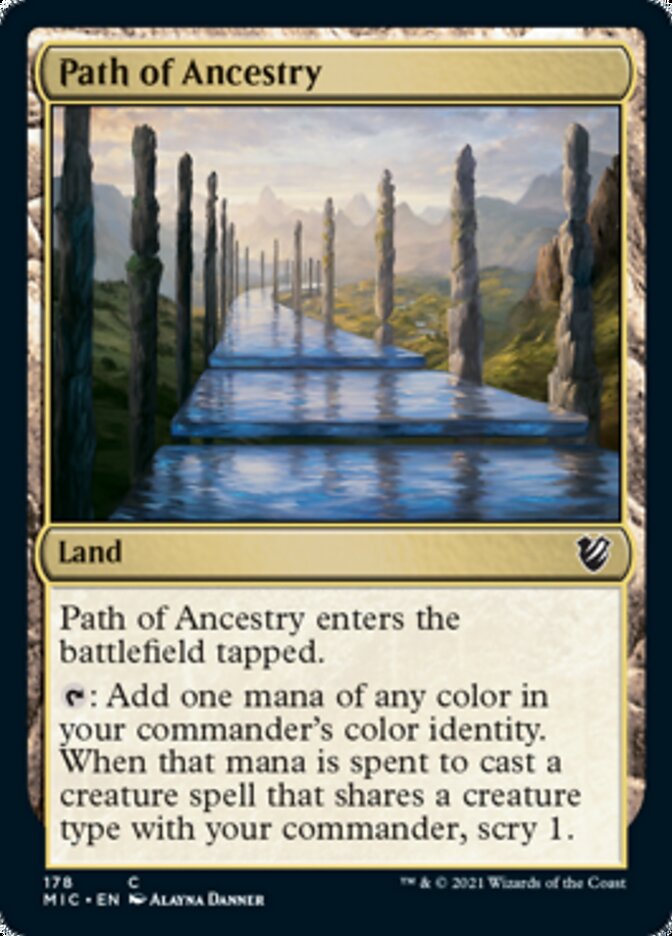 Path of Ancestry [Innistrad: Midnight Hunt Commander] | Cracking-Singles