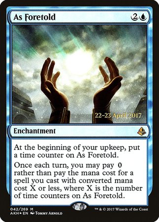 As Foretold [Amonkhet Prerelease Promos] | Cracking-Singles