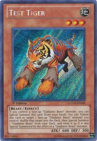 Test Tiger [LCGX-EN242] Secret Rare | Cracking-Singles